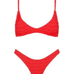 Triangl MAIA - MATO Red Terry Towelling Scoop Bikini Set